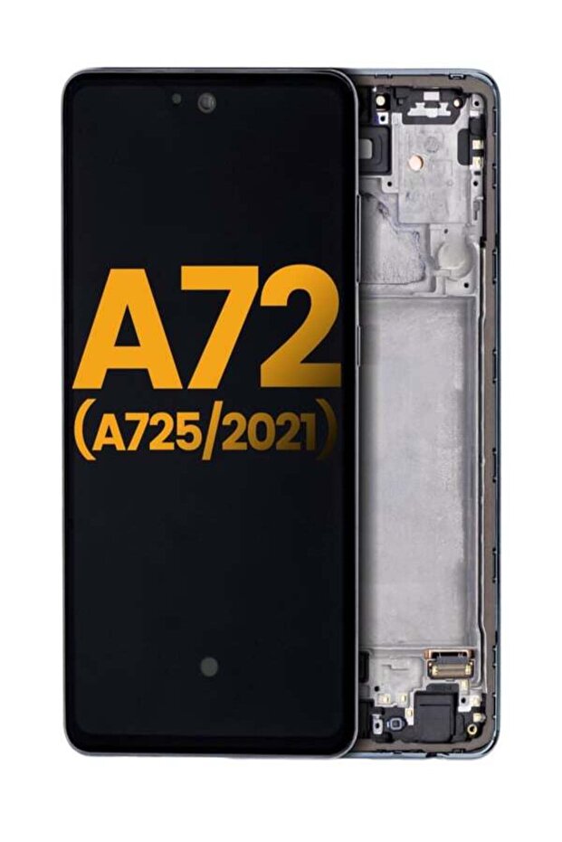 شاشة LCD كاملة / لوحة شاشة تعمل باللمس من نوع OLED لهاتف سامسونج جالاكسي A72 مع غطاء (حافظة)