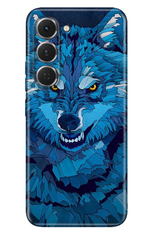 Spark 40 Pro Km6 Case Colorful Silicone Printed Tpu Blue Drawing Wolf