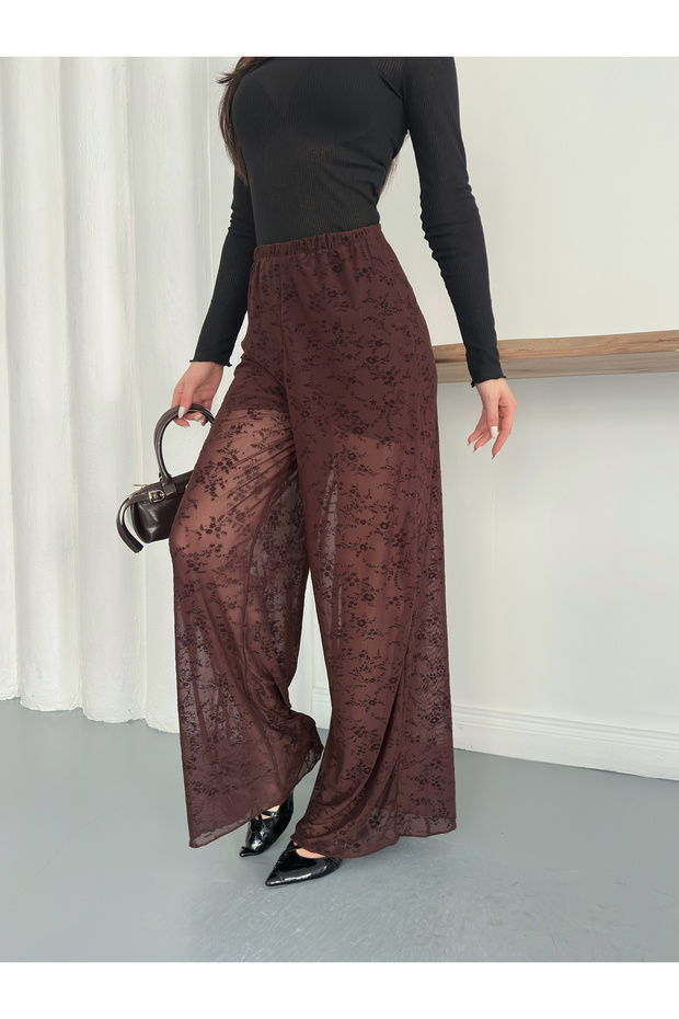 Women's Lace Detail Long Pants
