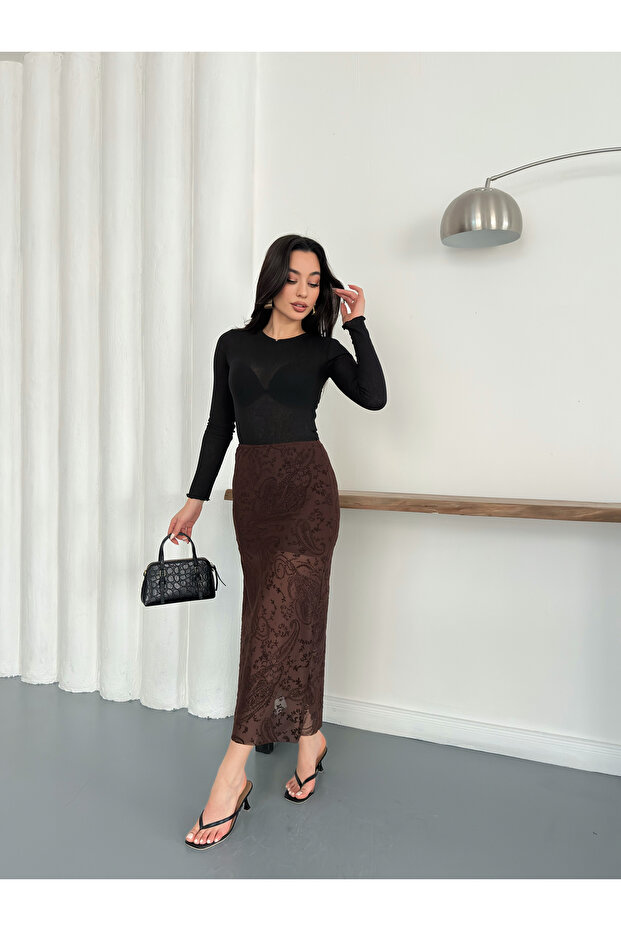 Fusta lungă cu model E12798 - 4