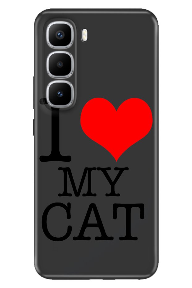 Infinix Hot 60 Pro+ Plus Case Decorative Silicone Printed Cover Ilovecat