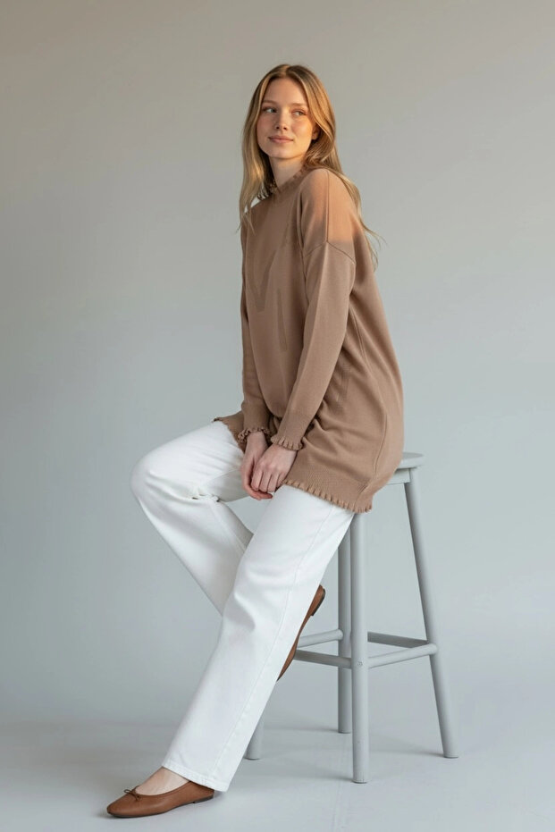 Viskon Triko Tunik - Camel - 2