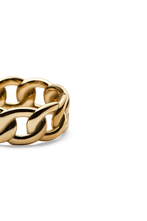 Chunky Chain Ring Gold - 2
