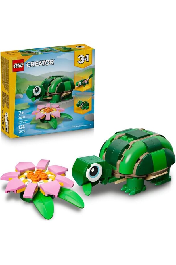 Creator Turtle With a Water Lily Flower 31377 (Ages 7+)