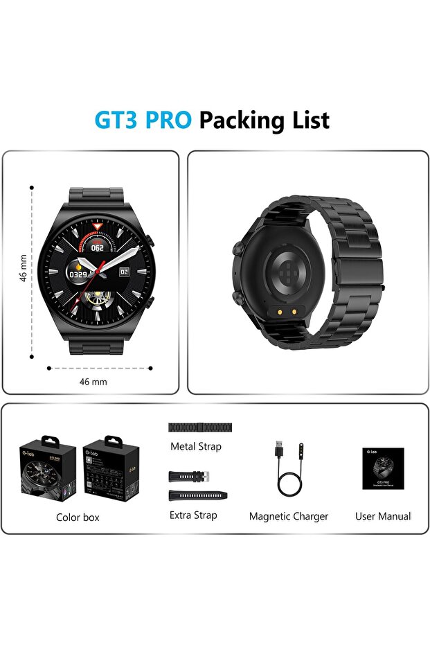 ساعة GT3 Pro Max الذكية بشاشة AMOLED وخاصية الاتصال عبر البلوتوث - 6