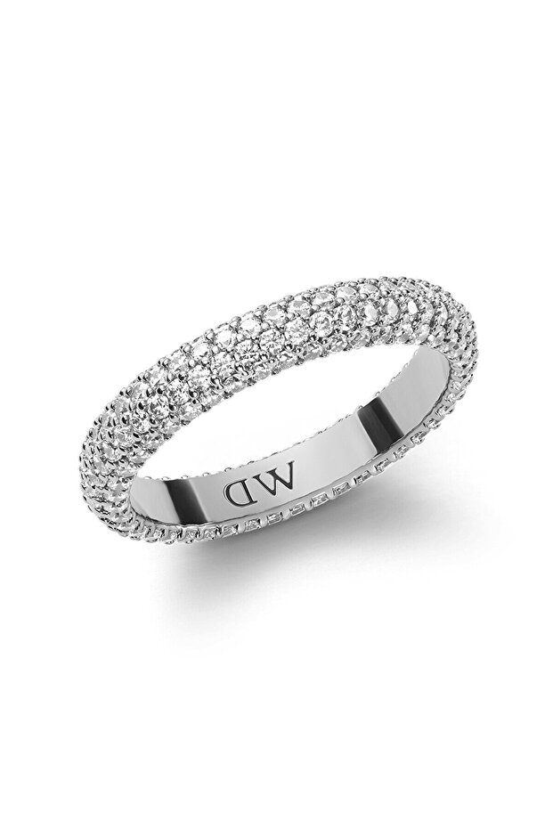 Pave Crystal Ring Silver - 1