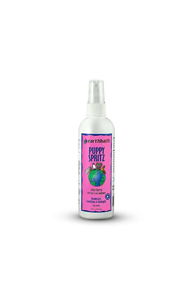 , Wild Cherry 3-in-1 Puppy Deodorizing Spritz - Dog Odor Eliminator for Strong Odor, Cruelt