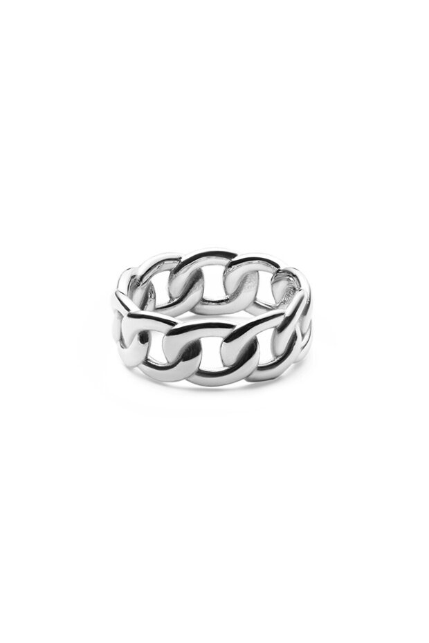 Chunky Chain Ring Silver - 4