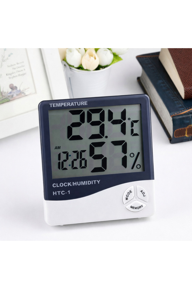 Ceas electronic de birou, cu ecran LCD
