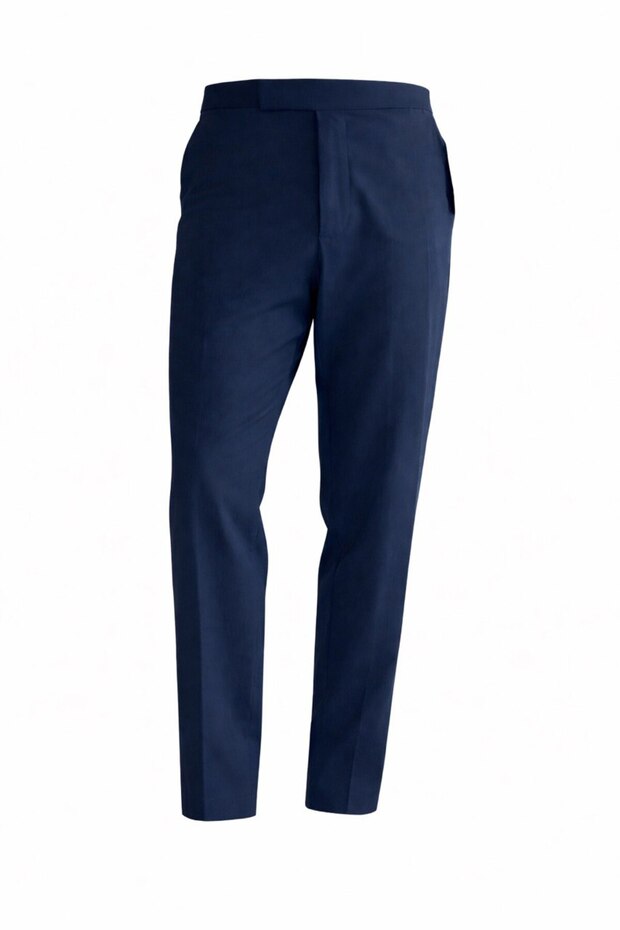 Comfortable Stretchy Lycra Fabric Pants with Hidden Button Detail