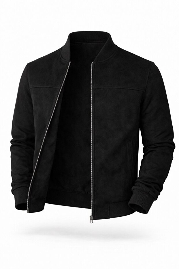 Bomber Kolej Süet Basic Mevsimlik Ceket - 2