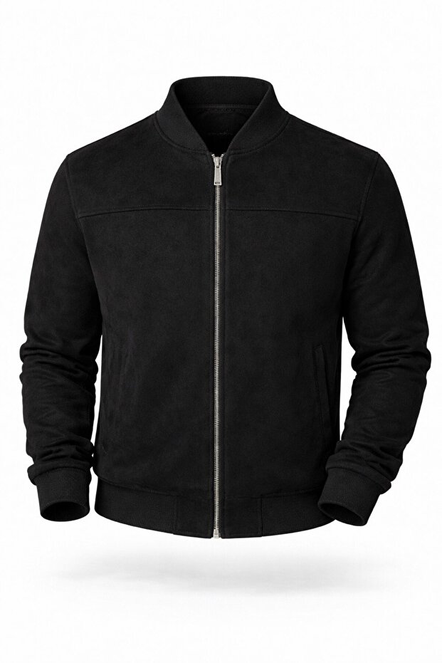Bomber Kolej Süet Basic Mevsimlik Ceket - 1