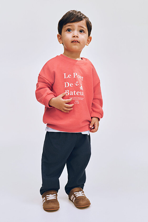 Baskılı Sweatshirt - 1