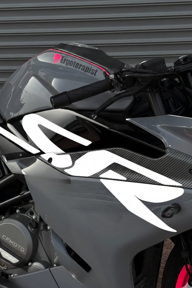 Colorful Original Sticker for Cfmoto 250Sr (Sr Writings Right and Left) (Completely Covers the Original)