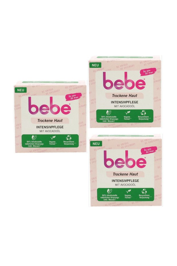 24 Hour Effective Daily Intensive Moisturizing Skin Care Cream 50 ml X 3 Pieces, Vegan