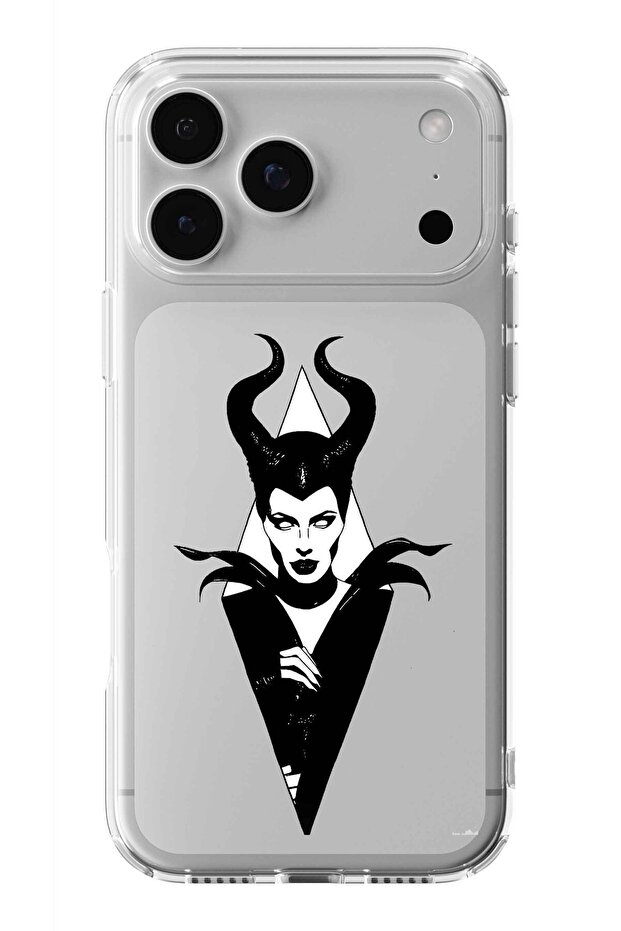 حافظة شفافة مطبوعة بتصميم لوسيفر متوافقة مع هاتف iPhone 17 Pro Max - 1