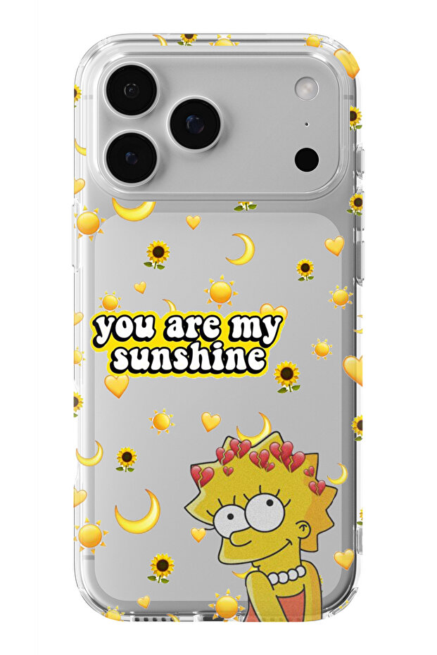 حافظة شفافة مطبوعة بتصميم ليزا سيمبسون متوافقة مع هاتف آيفون 17 برو ماكس - 1