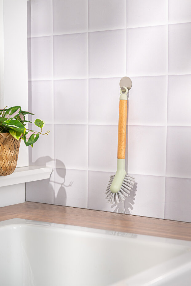 فرشاة صحون ريفية طويلة 20 سم - 1