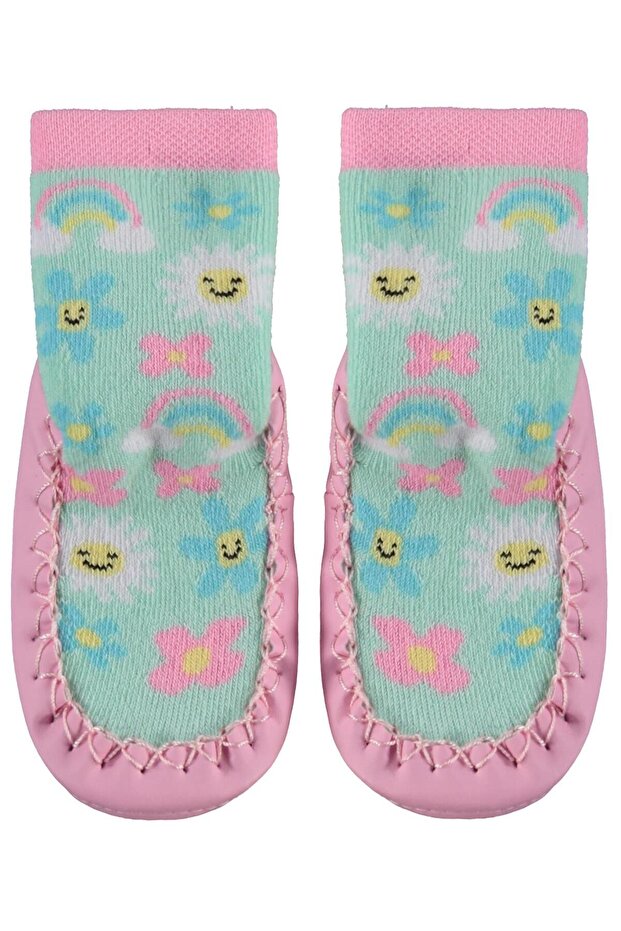 Flower Baby Girl Towel Socks