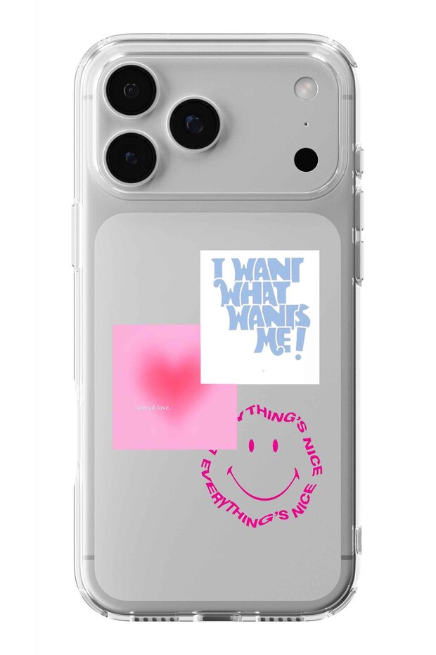 حافظة شفافة مطبوعة بتصميم جميل متوافقة مع هاتف iPhone 17 Pro Max - 1