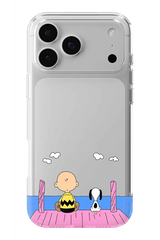 حافظة شفافة مطبوعة بتصميم سنوبي متوافقة مع آيفون 17 برو - 1