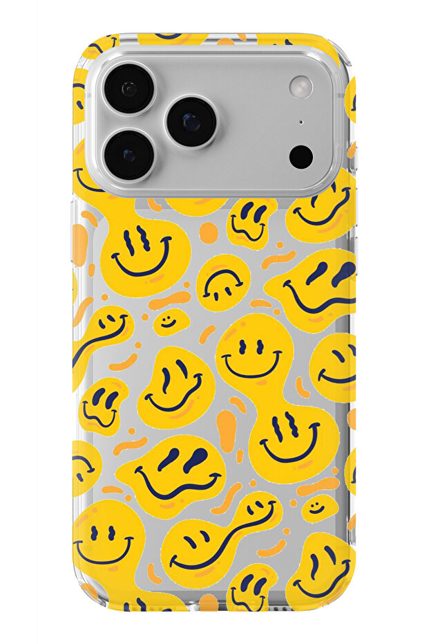 iPhone 17 Pro Compatible Smile Design Printed Transparent Case - 1