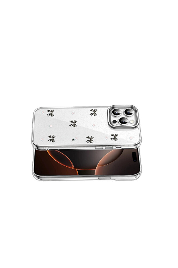 غطاء آيفون 16 برو بنمط الفيونكة - النمط 8 - 3