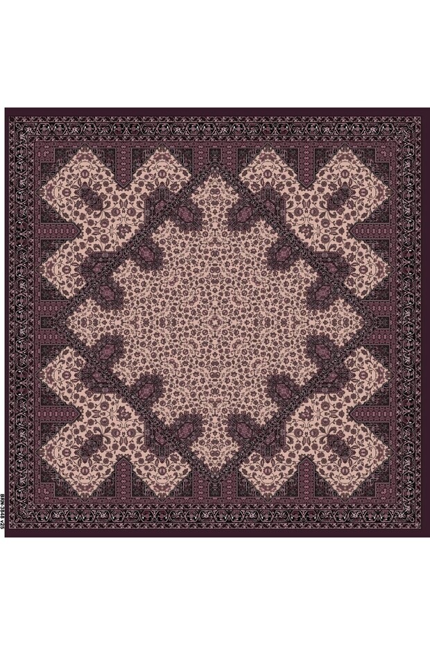 Eșarfă moale Winter Bloom 1244 Trandafir uscat - 5