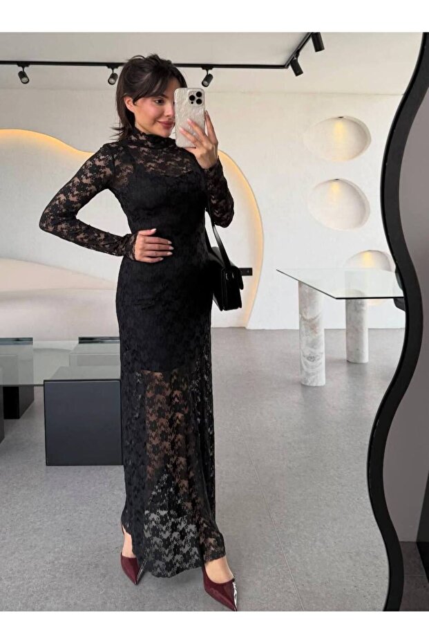 KADIN DANTEL ELBİSE - 1