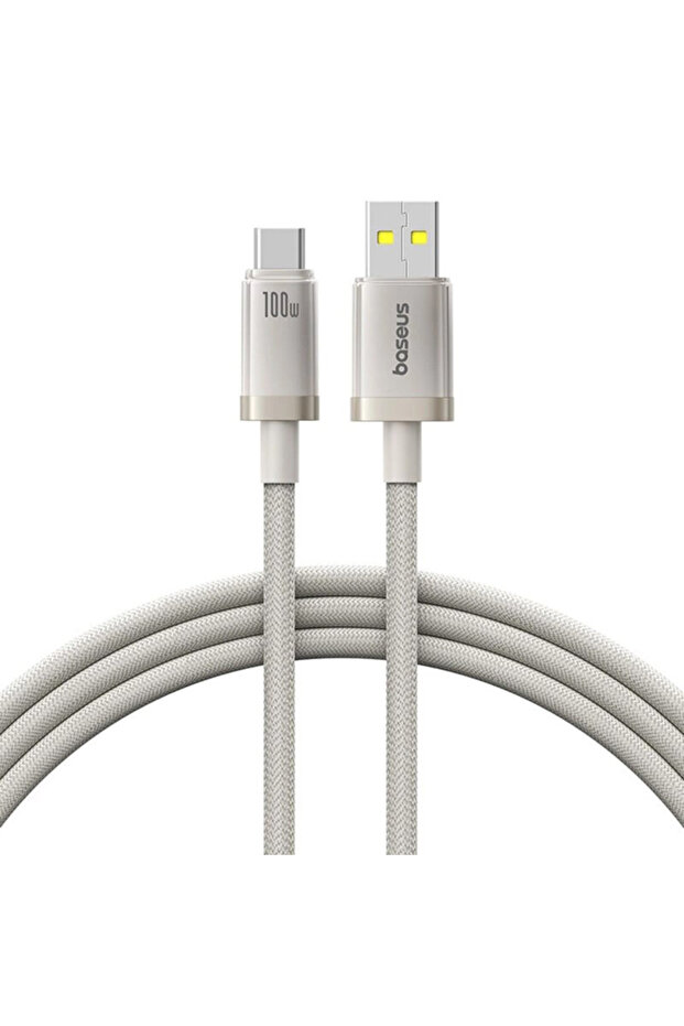 Titanium Fast Charging Cable 100W, 1m, Silver - 1