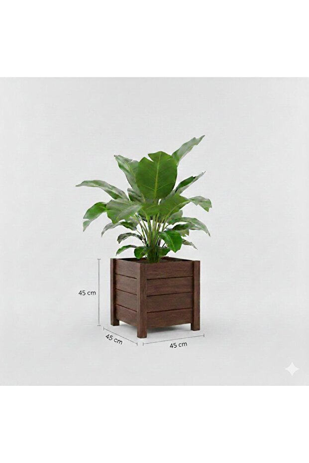 AHŞAP KAPI ÖNÜ SAKSI 45 CM - 2