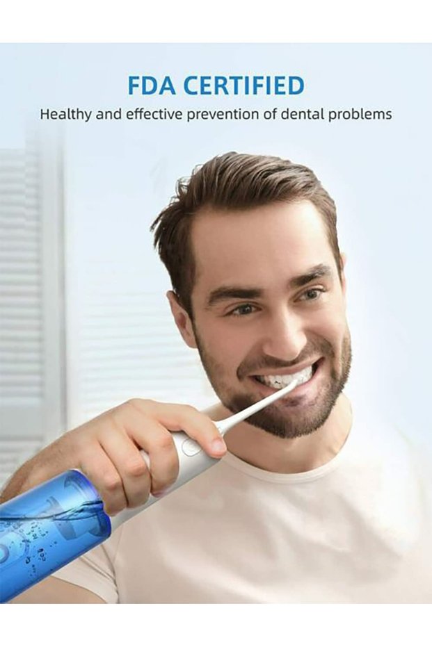 Cordless Water Flosser: Portable Oral Irrigator for Teeth & Braces | IPX7 Waterproof Design