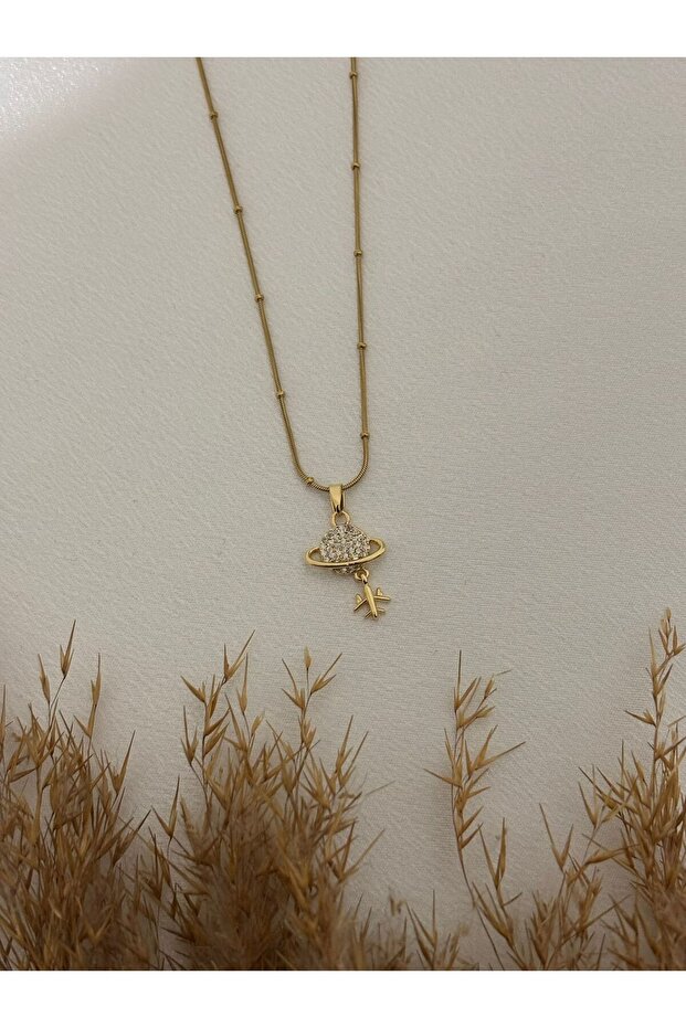 Saturn Çelik Kolye - 1