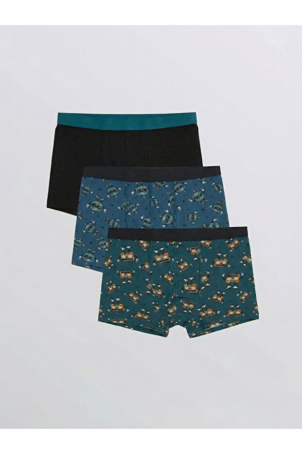 Nevavm Standard Fit Cotton Flexible Men's Boxer 3-Pack