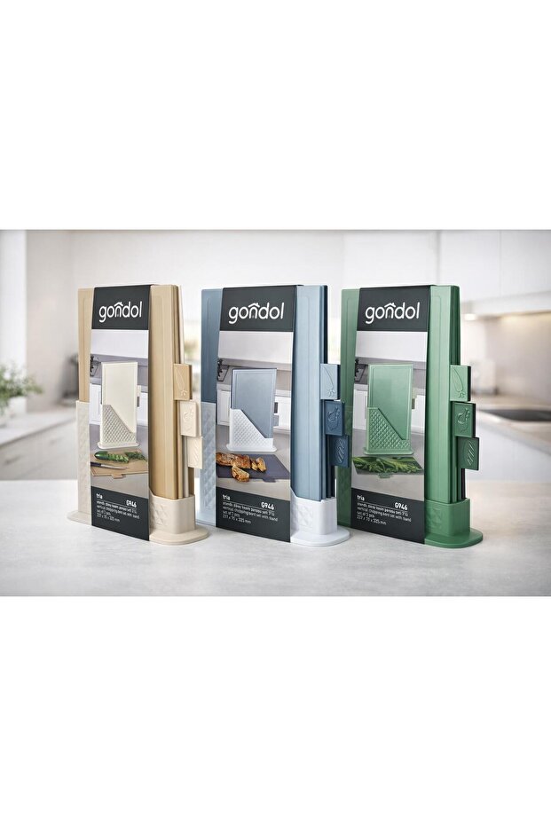 Tria Vertical Cutting Board Set with Stand 32 X 20