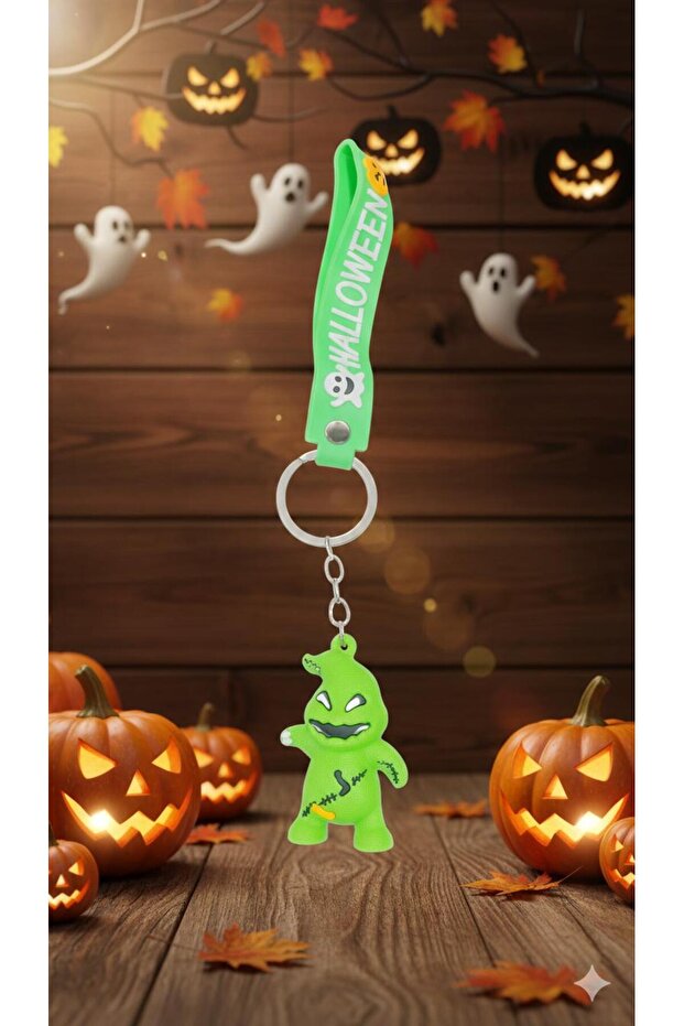 Halloween Ghost Figured Luxury Silicone Keychain – Halloween Figured Keychain 1 Piece