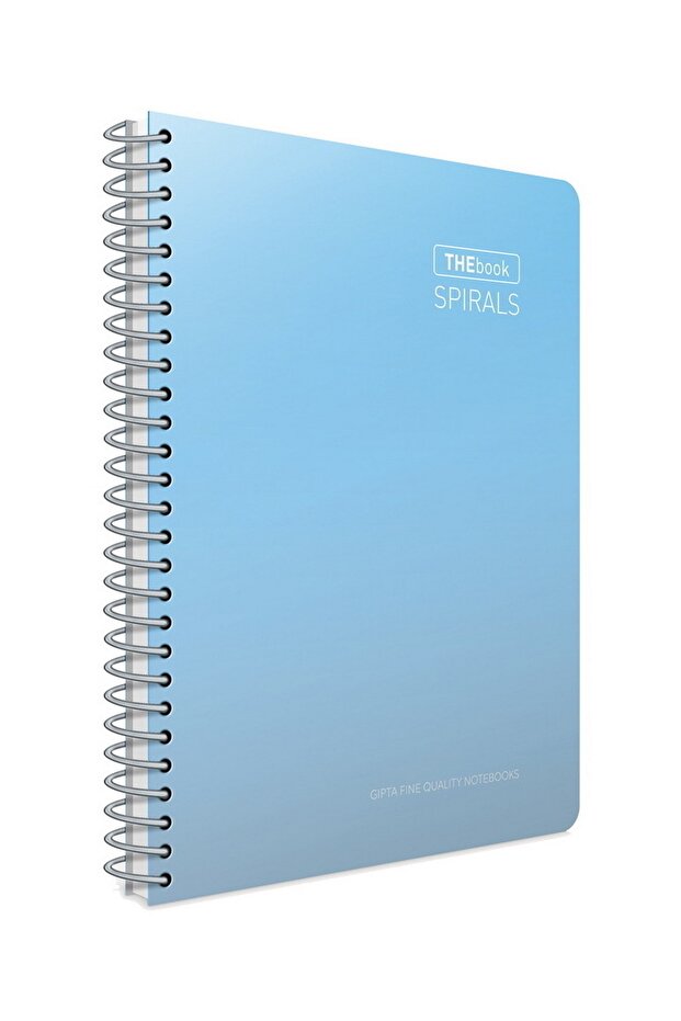 The Book Spirals A4 100 ورقة غطاء صلب حلزوني (5504) مربعات باستيل أزرق فاتح