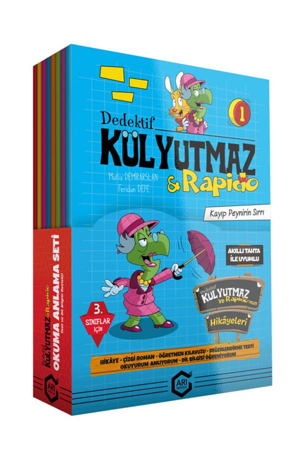 Arı Yayınları 3. Sınıf Dedektif Külyutmaz Ve Rafido 8 Kitap ( Okuma Anlama ) - 1