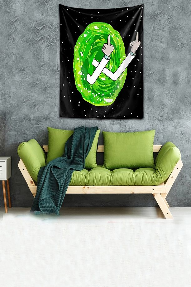 Yıkanabilir Leke Tutmaz Mikropetek Kumaş Sessiz Tepki Duvar Örtüsü Duvar Halısı Tapestry - 1