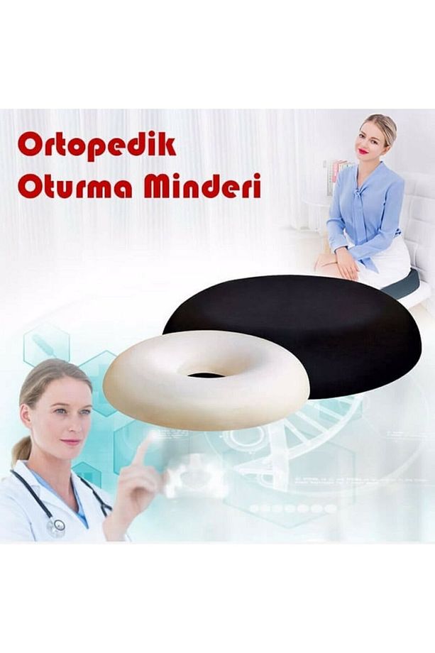 Tam Ortopedik Oturma Simidi Sandalye Pu Sünger Oturma Minderi Oturma Simidi Yastığı - 2