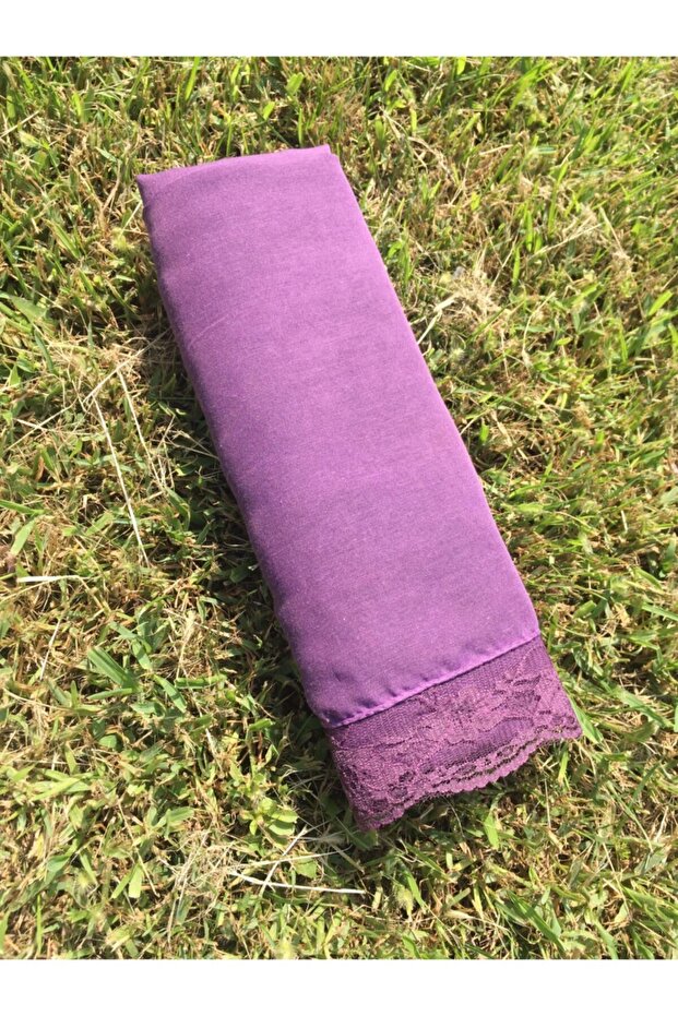 Dantelli Mürdüm Şal - 2