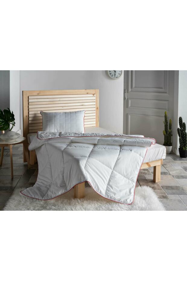 Natural Quilt White - Single