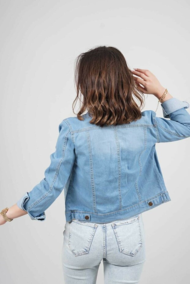 سترة قصيرة من الدنيم - 4