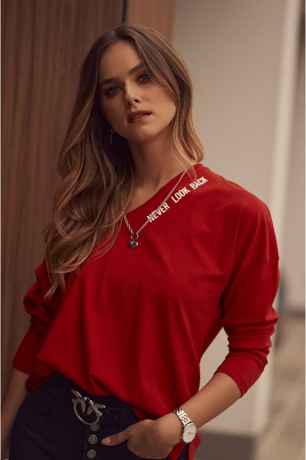 V Yaka Basic Bluz - 4