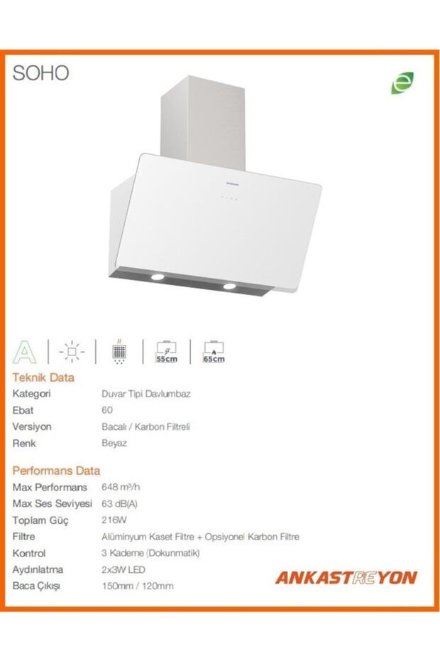 Beyaz Cam Ankastre Set - 2