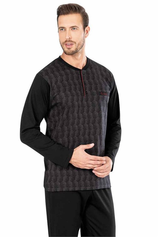 Pierre Cardin Long Sleeve Dowry Jacquard Winter Pajamas Set 5465