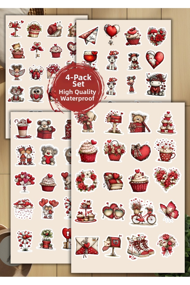 Valentine's Day Heart Pink Sticker D00006