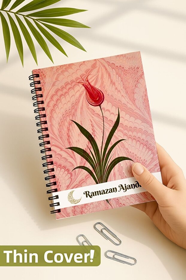 Thin Cover, Ramadan Agenda, Fasting, Hajj, Taravih, Daily and Monthly Planner, Undated
