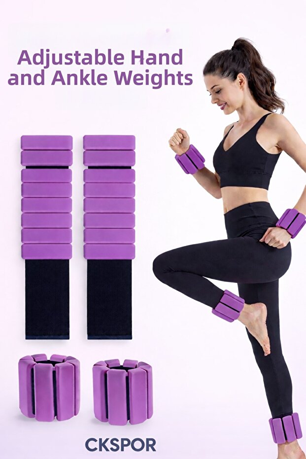 New Generation Adjustable Hand and Ankle Weight | 2 Pieces, 500 Gr Adjustable Weight