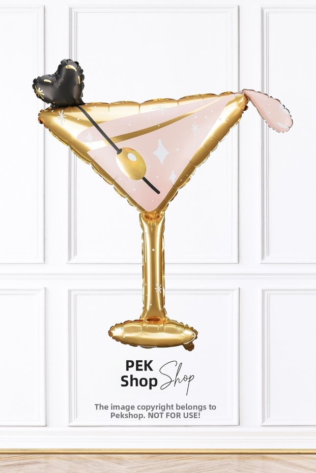 Martini Glass Foil Balloon Cocktail Glass Shaped Balloon